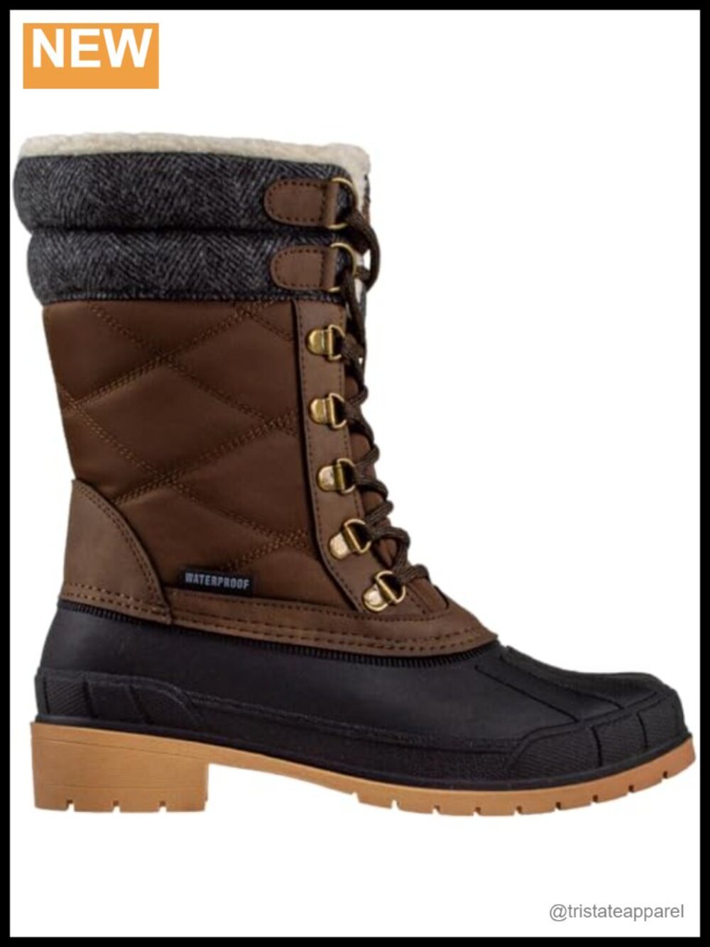 Women's Insulated Snow Boots Waterproof Fleece Lined Mid-Calf Winter